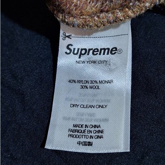 Supreme New York City Beanie Unisex OSFM Wool Mohair Blend Multicolor Outdoor - Picture 4 of 4